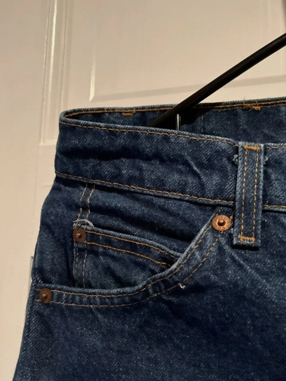 Vintage Levis 40505 0215 Jeans Mens 30x30 70s/80s Orange Tab Dark Denim USA